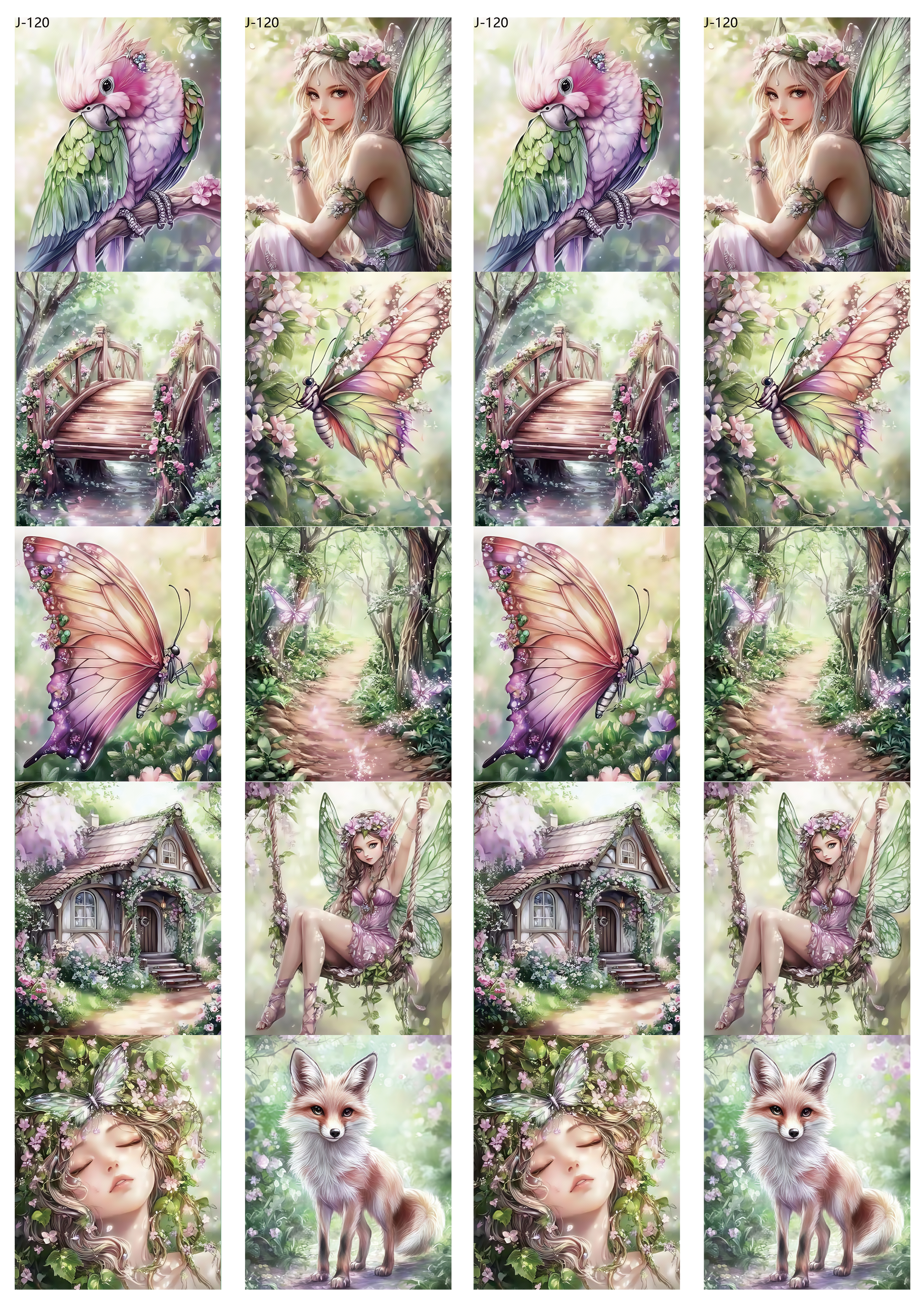 A120 embossed sticker