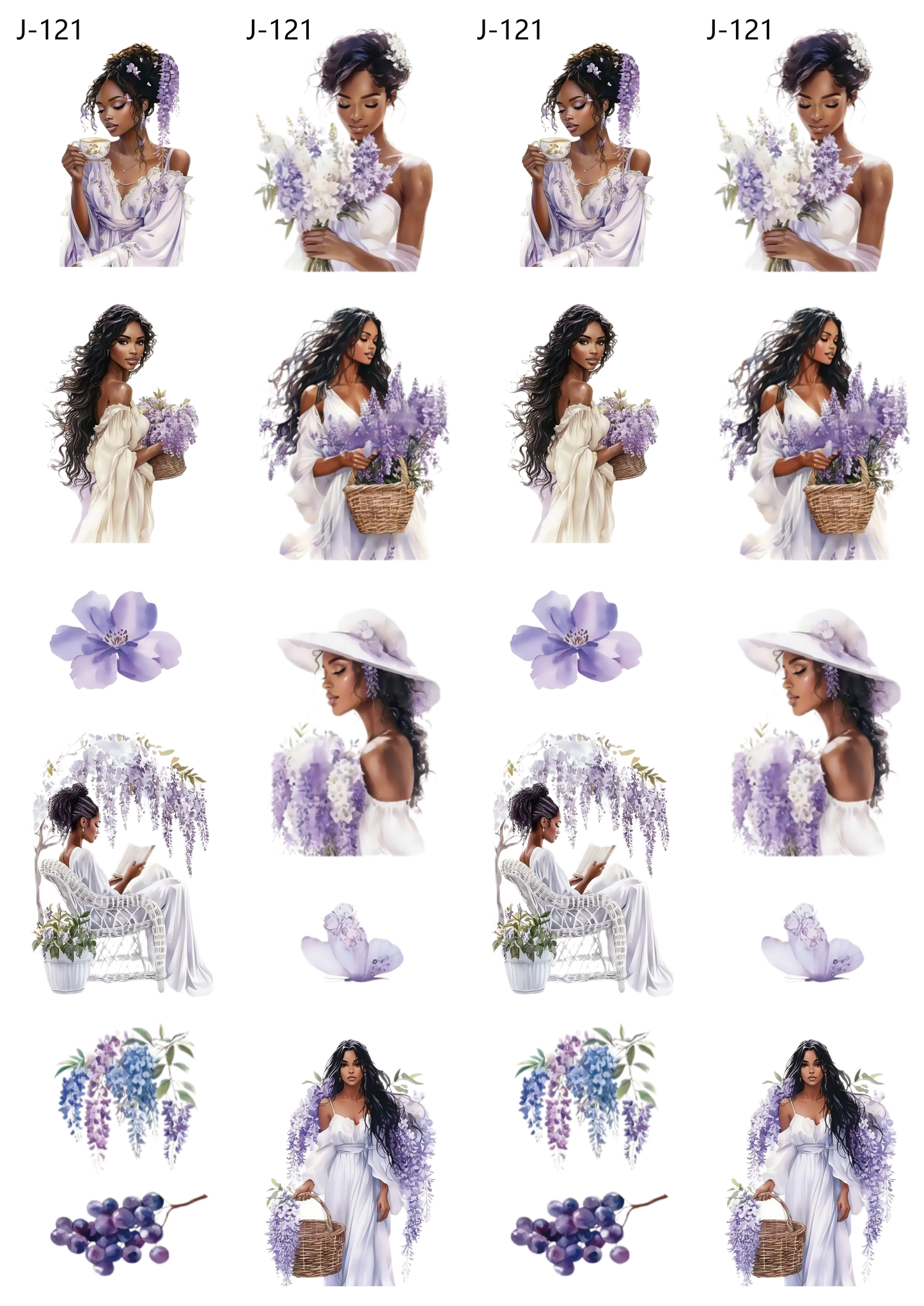 A121 embossed sticker