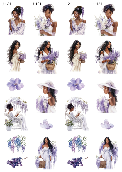 A121 embossed sticker