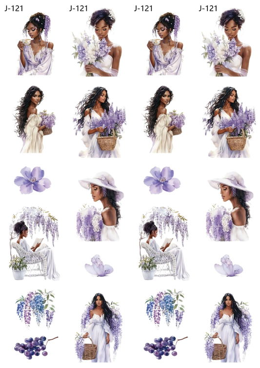 A121 embossed sticker