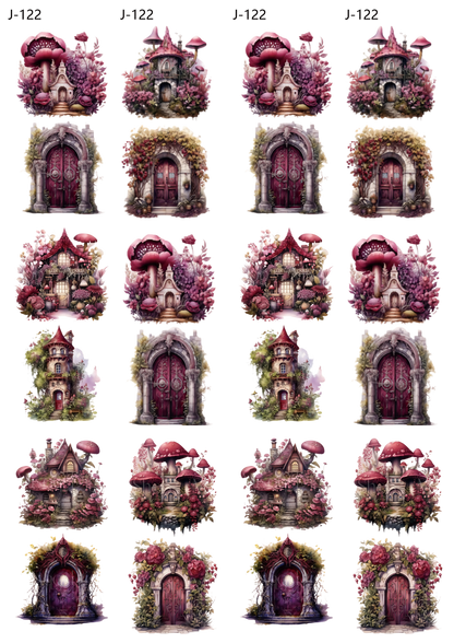 A122 embossed sticker