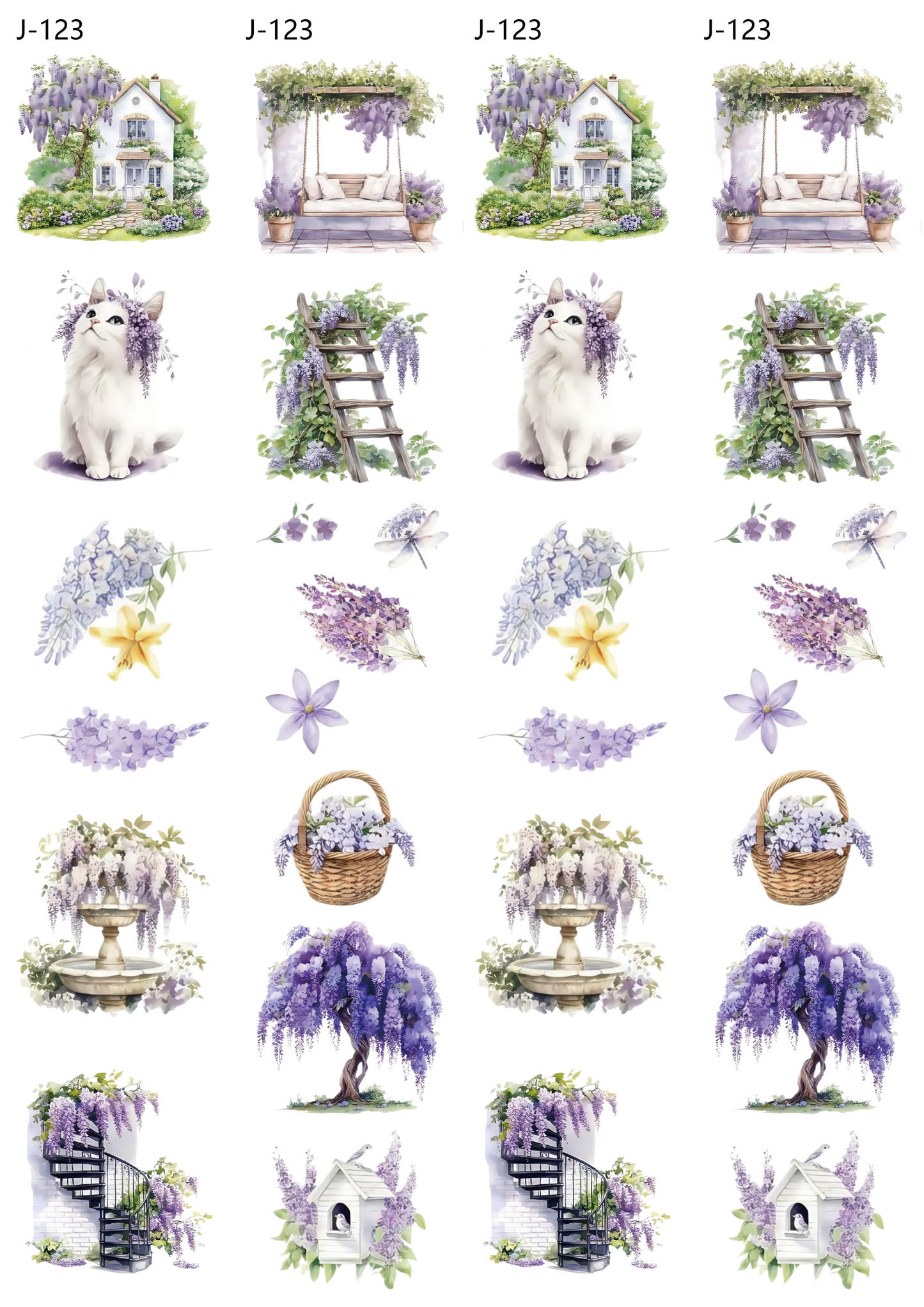 A123 embossed sticker