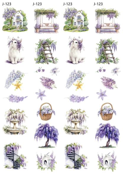 A123 embossed sticker