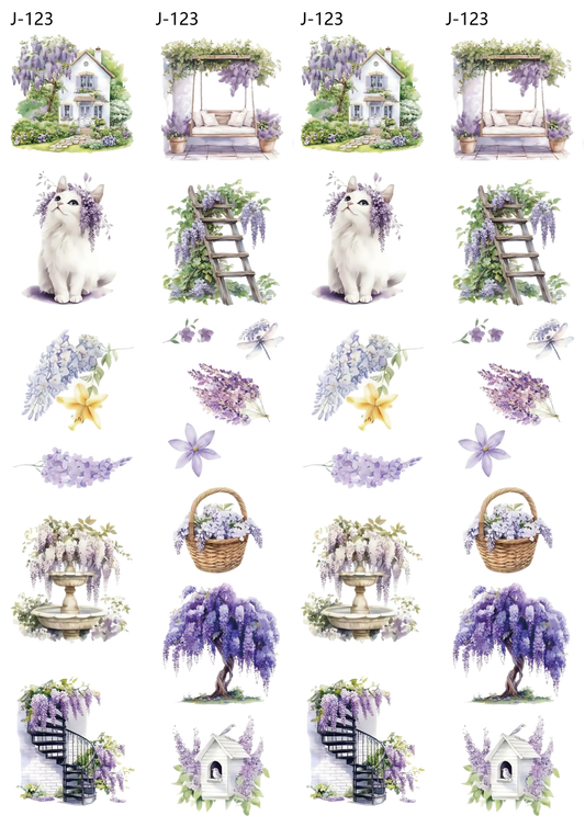 A123 embossed sticker