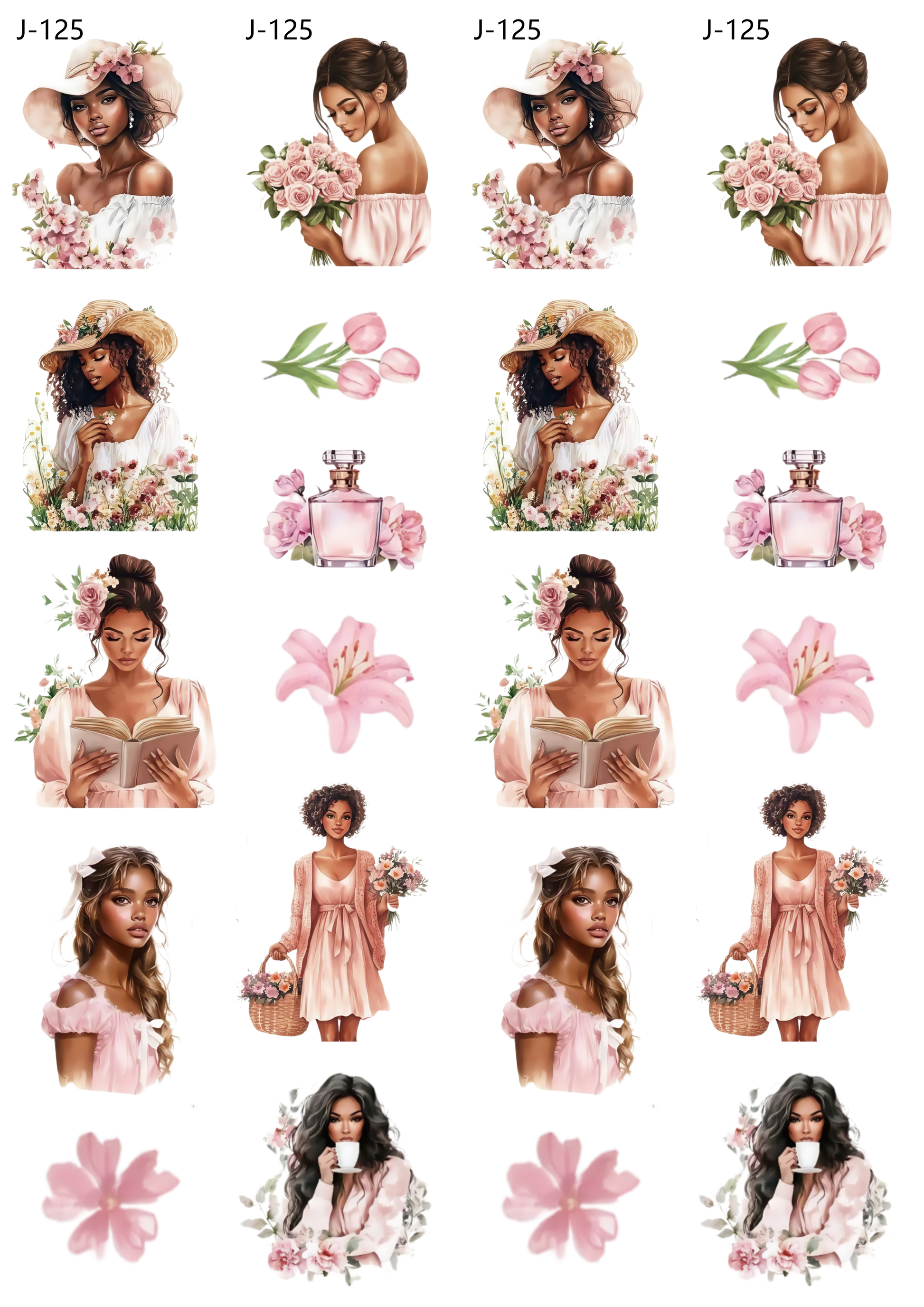 A125 embossed sticker