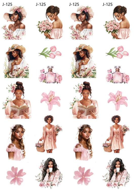 A125 embossed sticker