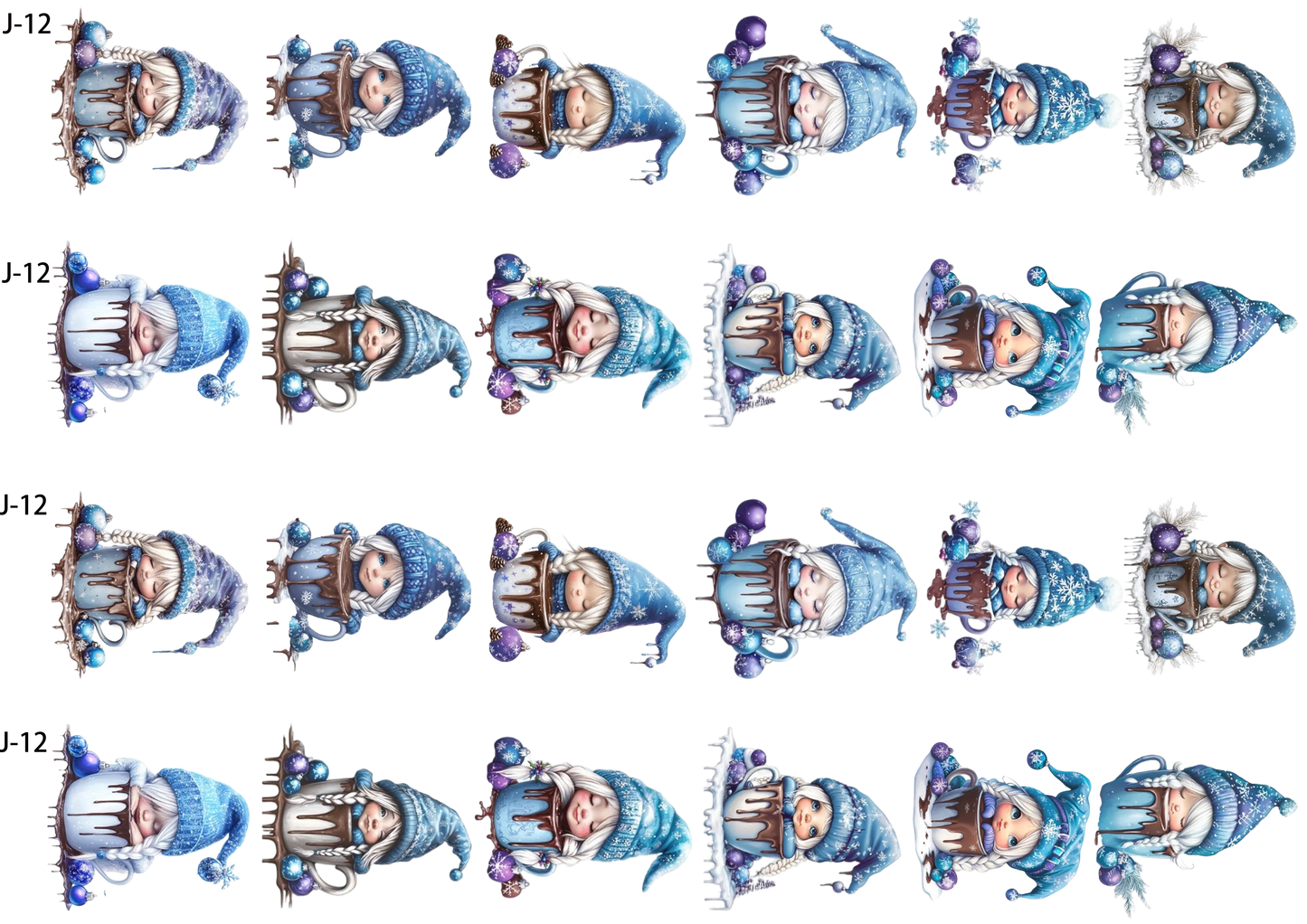 A12 embossed sticker