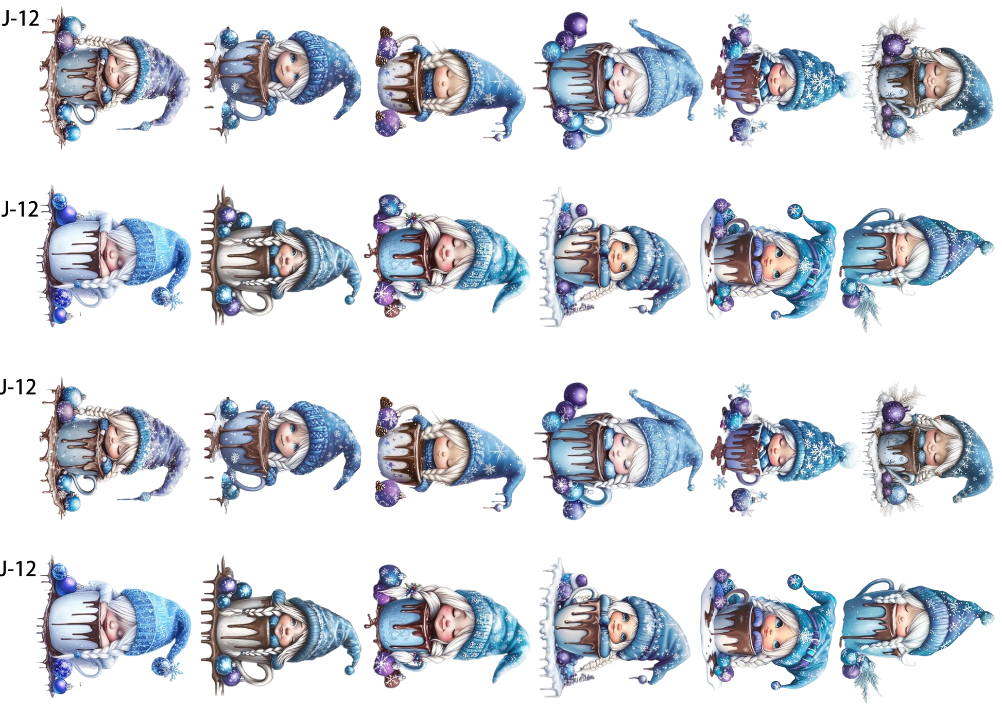 A12 embossed sticker