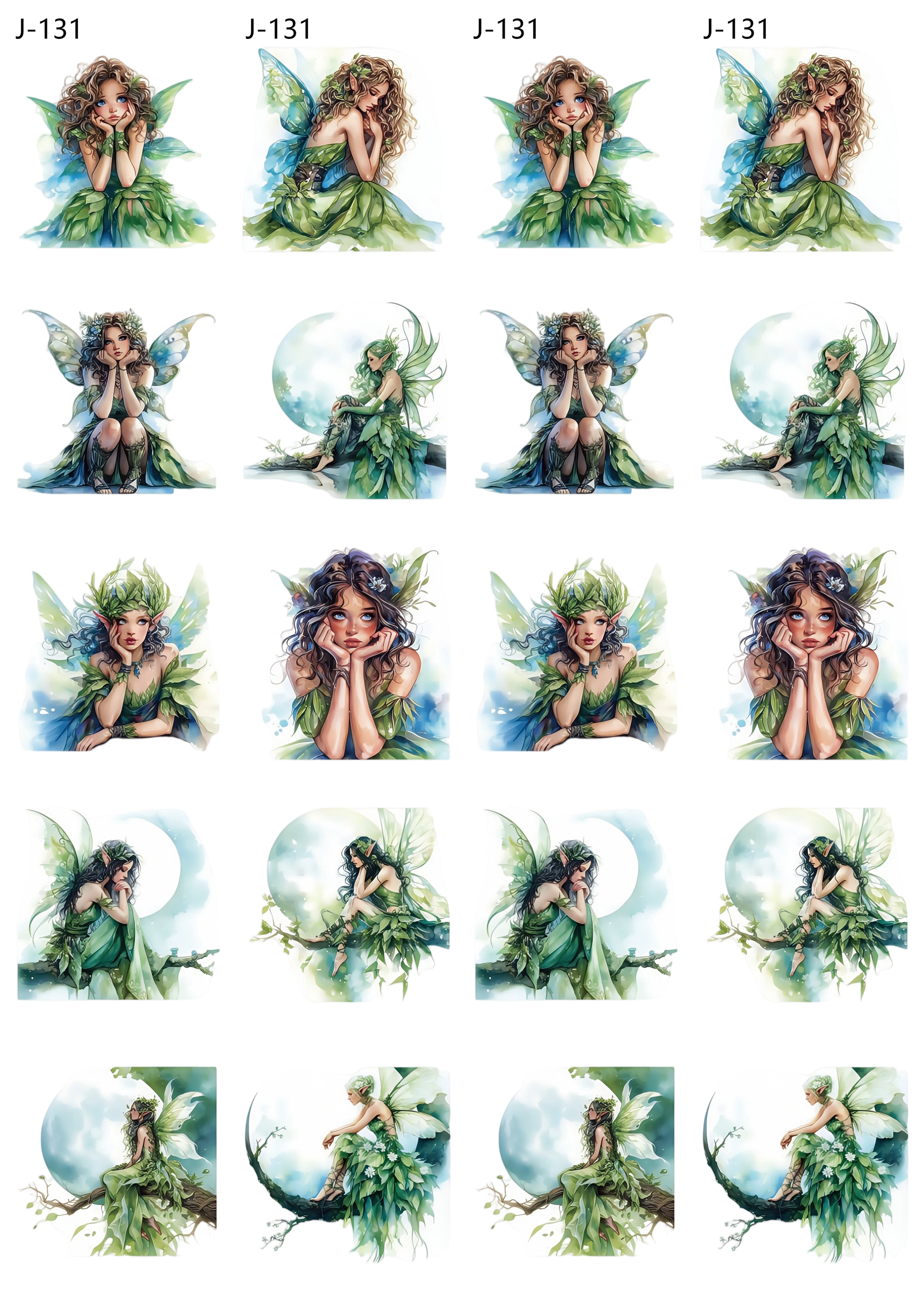 A131 embossed sticker