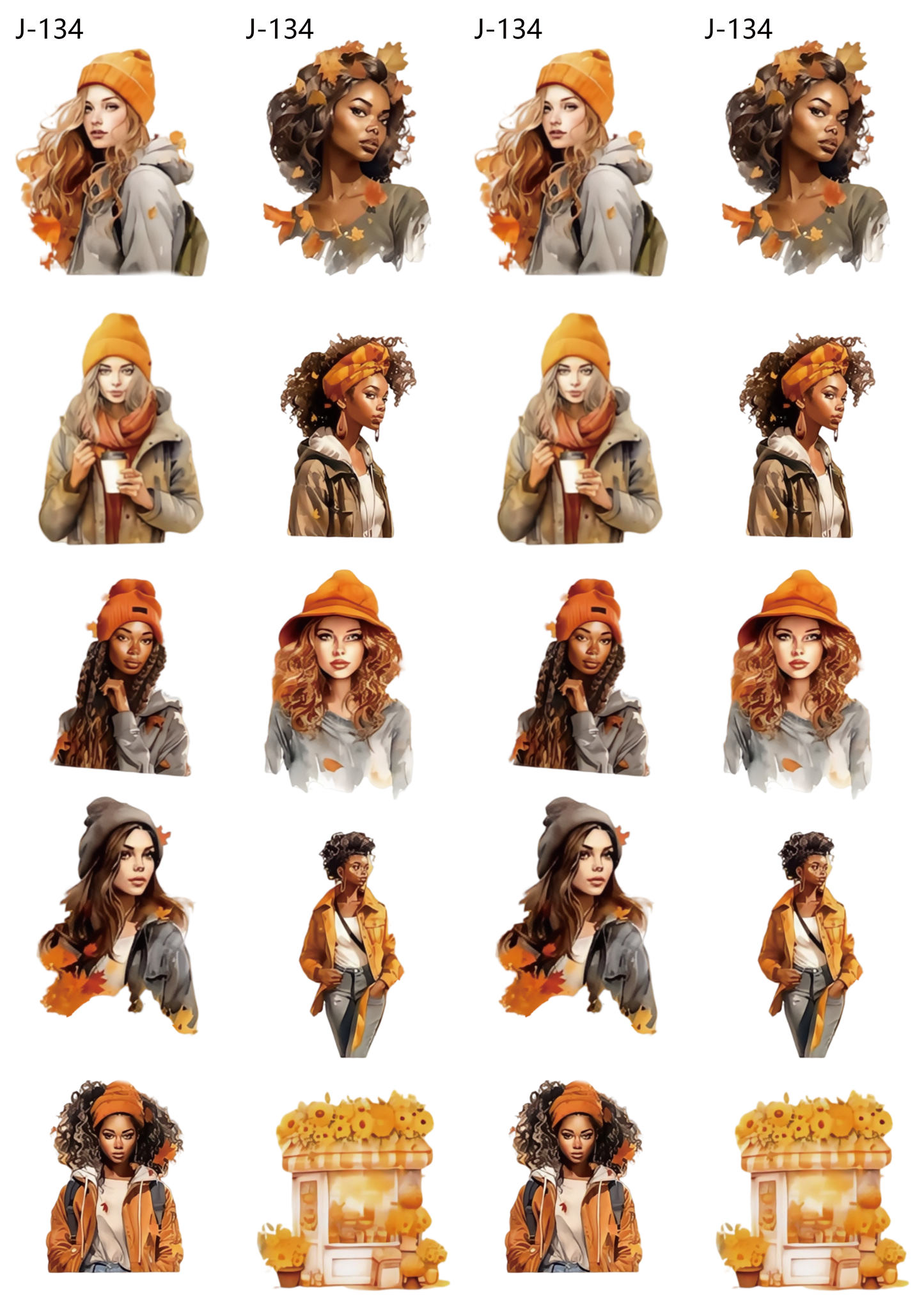 A134 embossed sticker