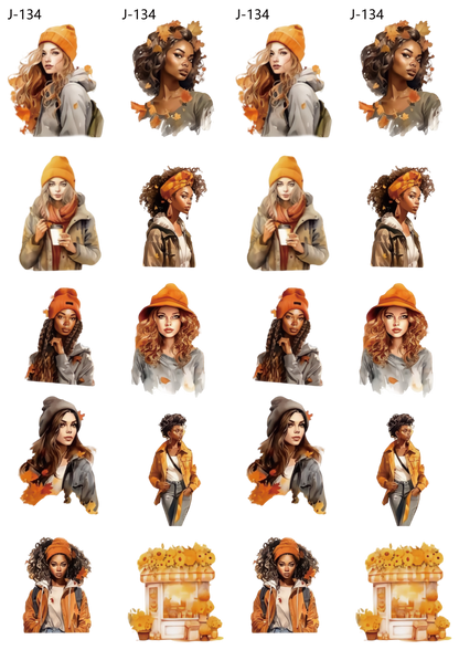 A134 embossed sticker