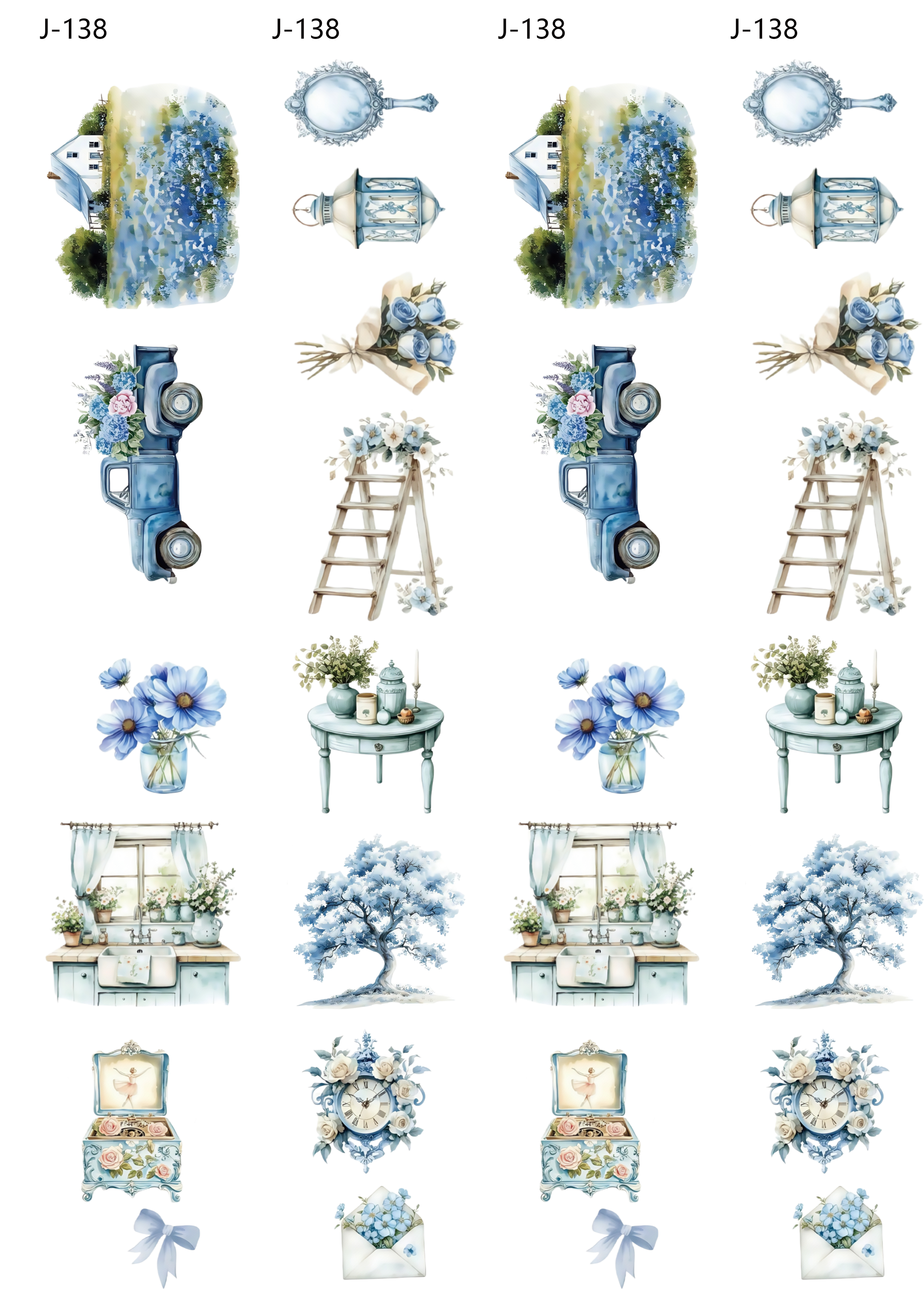 A138 embossed sticker