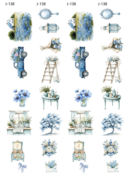 A138 embossed sticker