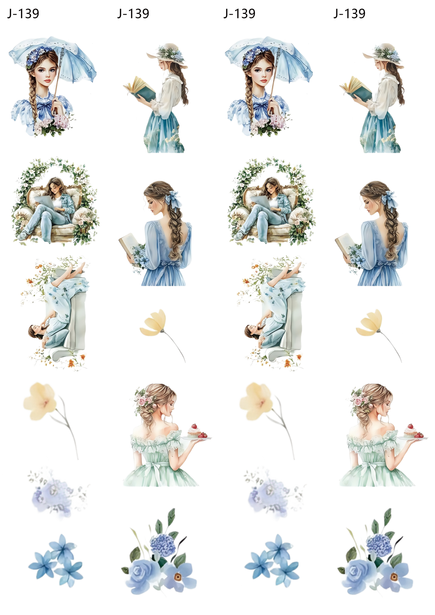 A139 embossed sticker