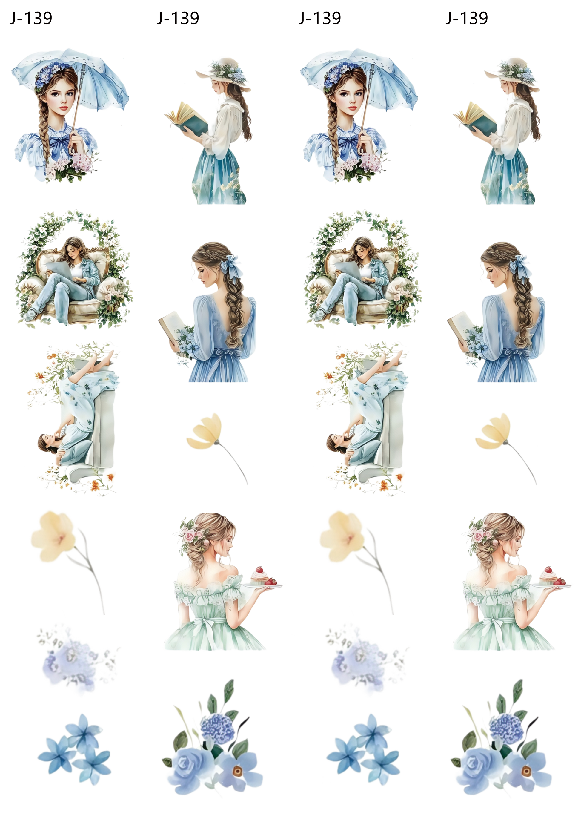 A139 embossed sticker