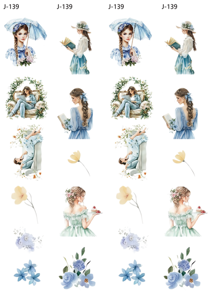 A139 embossed sticker