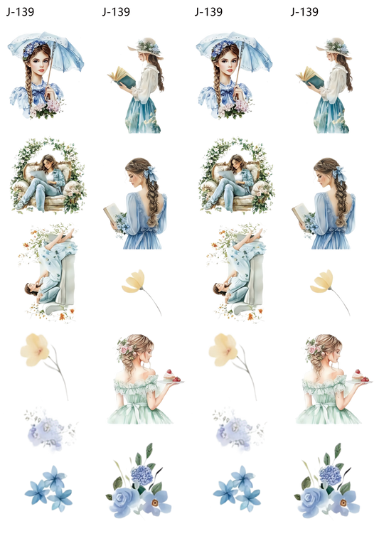 A139 embossed sticker