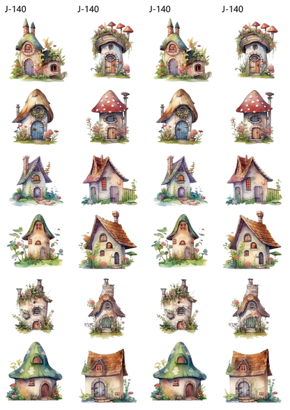 A140 embossed sticker