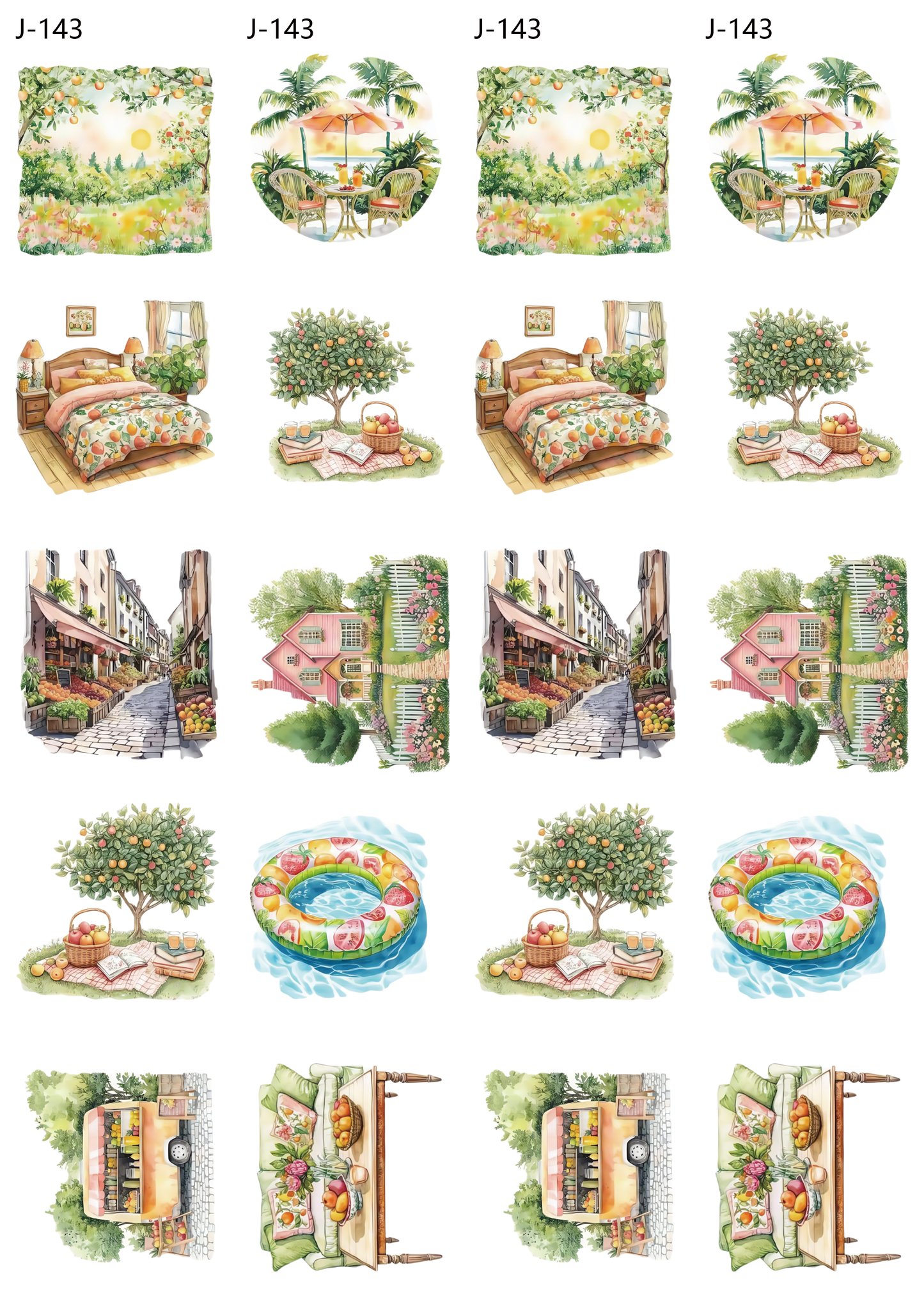 A143 embossed sticker