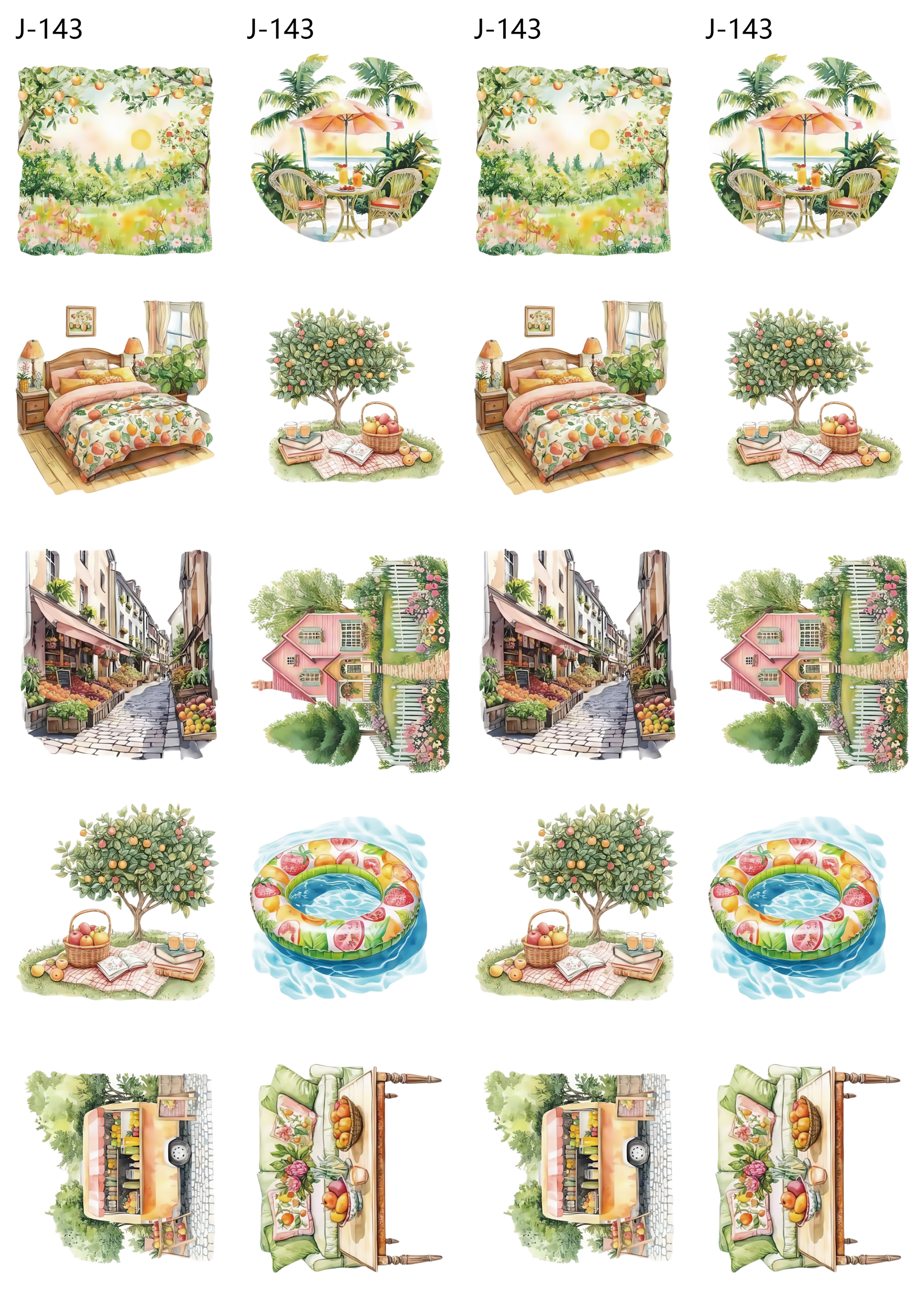 A143 embossed sticker