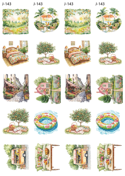 A143 embossed sticker