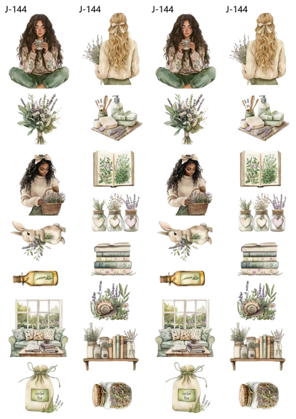 A144 embossed sticker