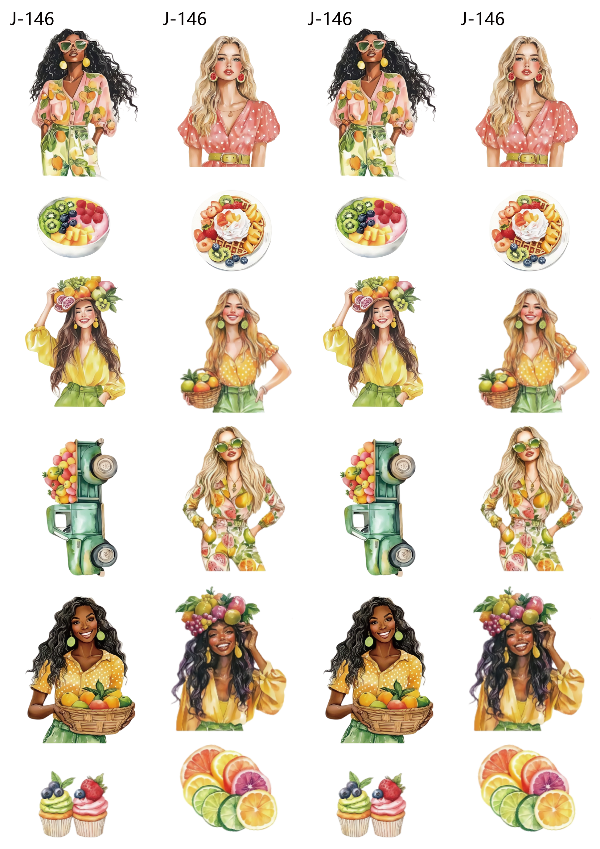 A146 embossed sticker