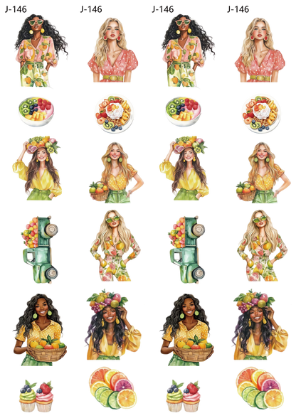 A146 embossed sticker