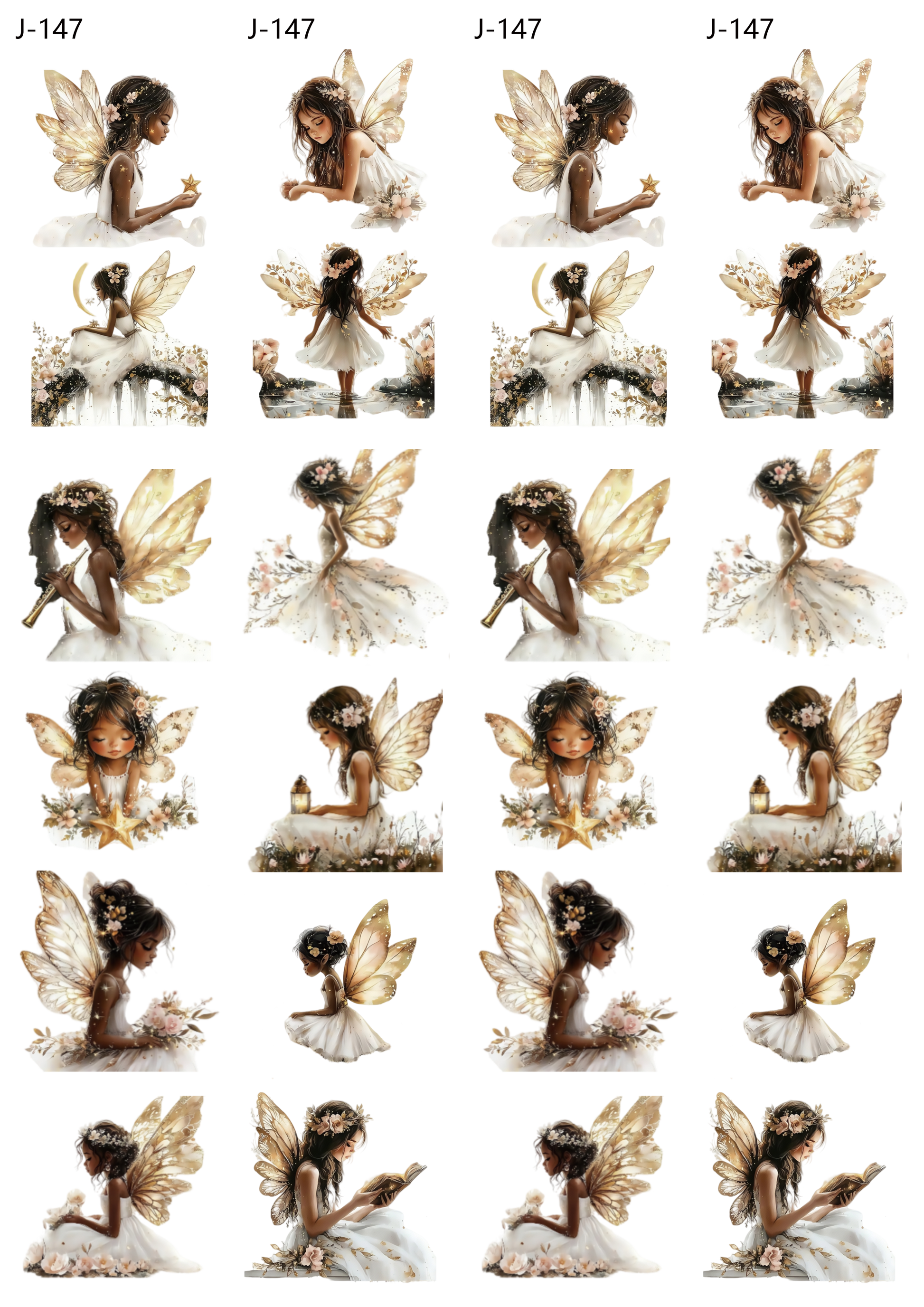 A147 embossed sticker