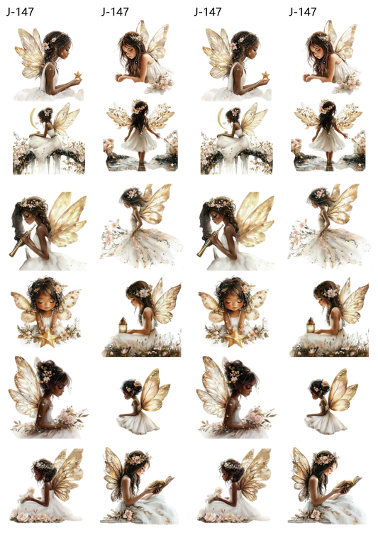 A147 embossed sticker