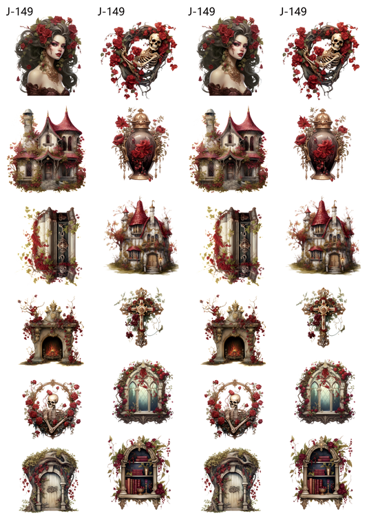 A149 embossed sticker