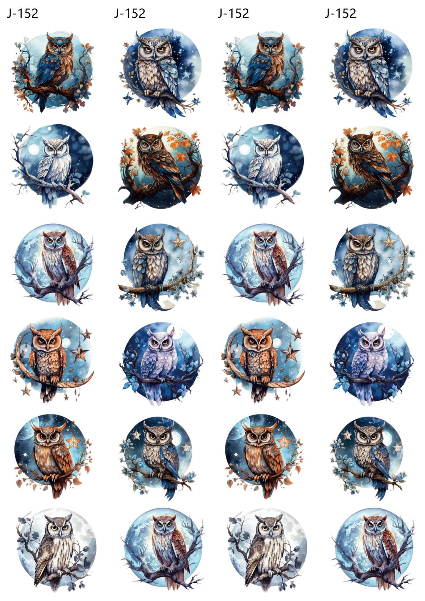 A152 embossed sticker