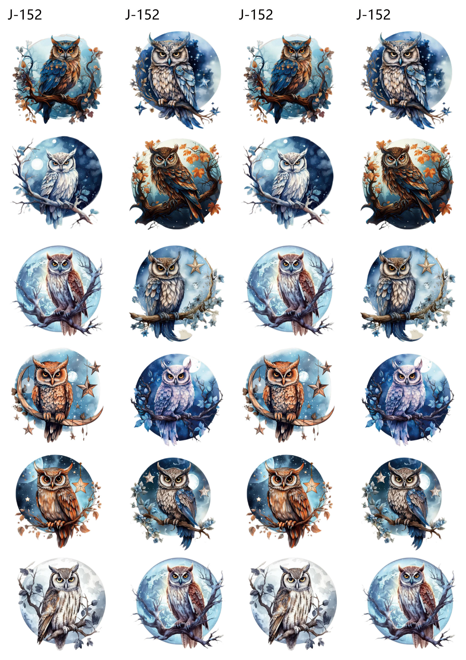 A152 embossed sticker