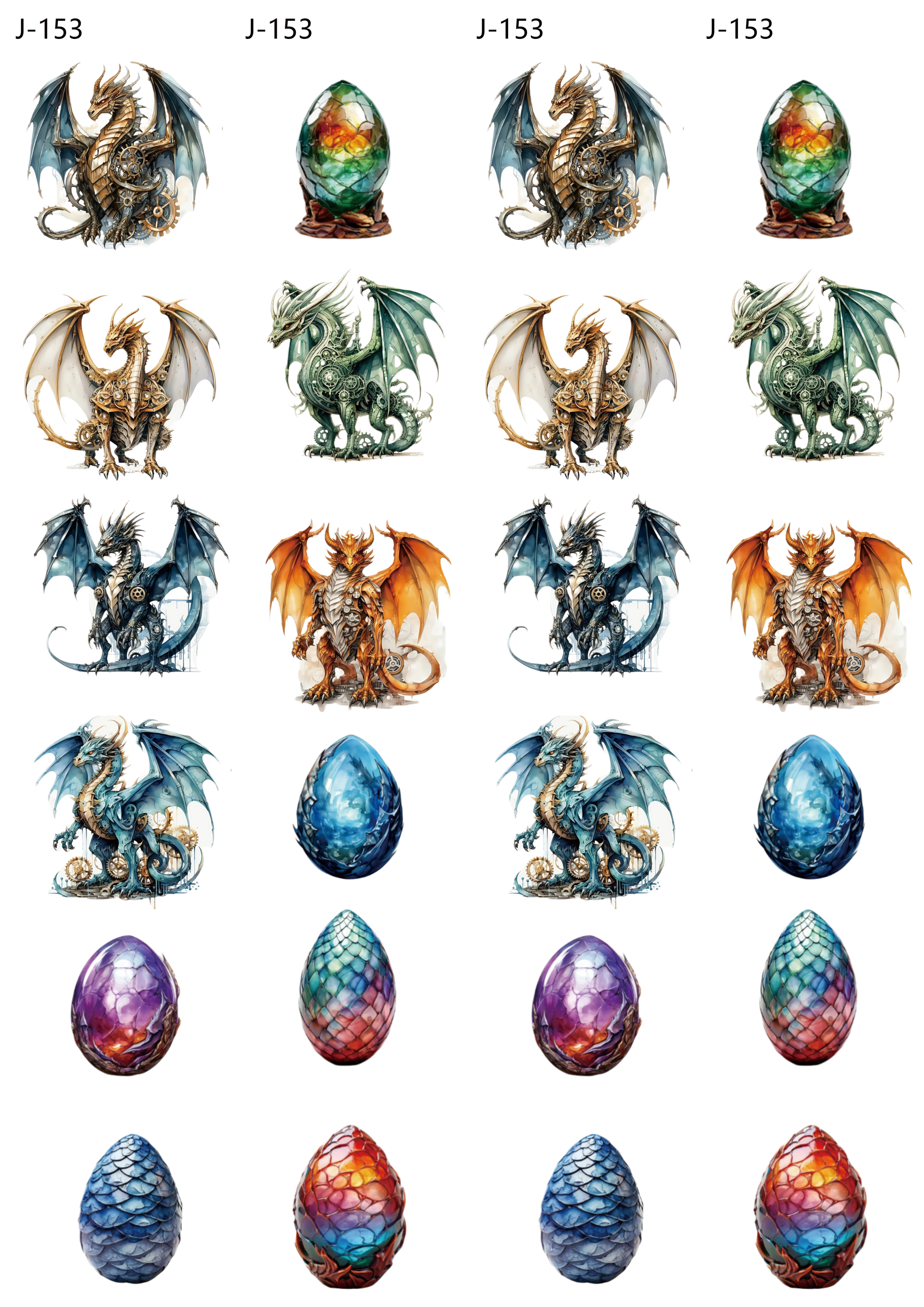 A153 embossed sticker