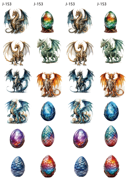 A153 embossed sticker