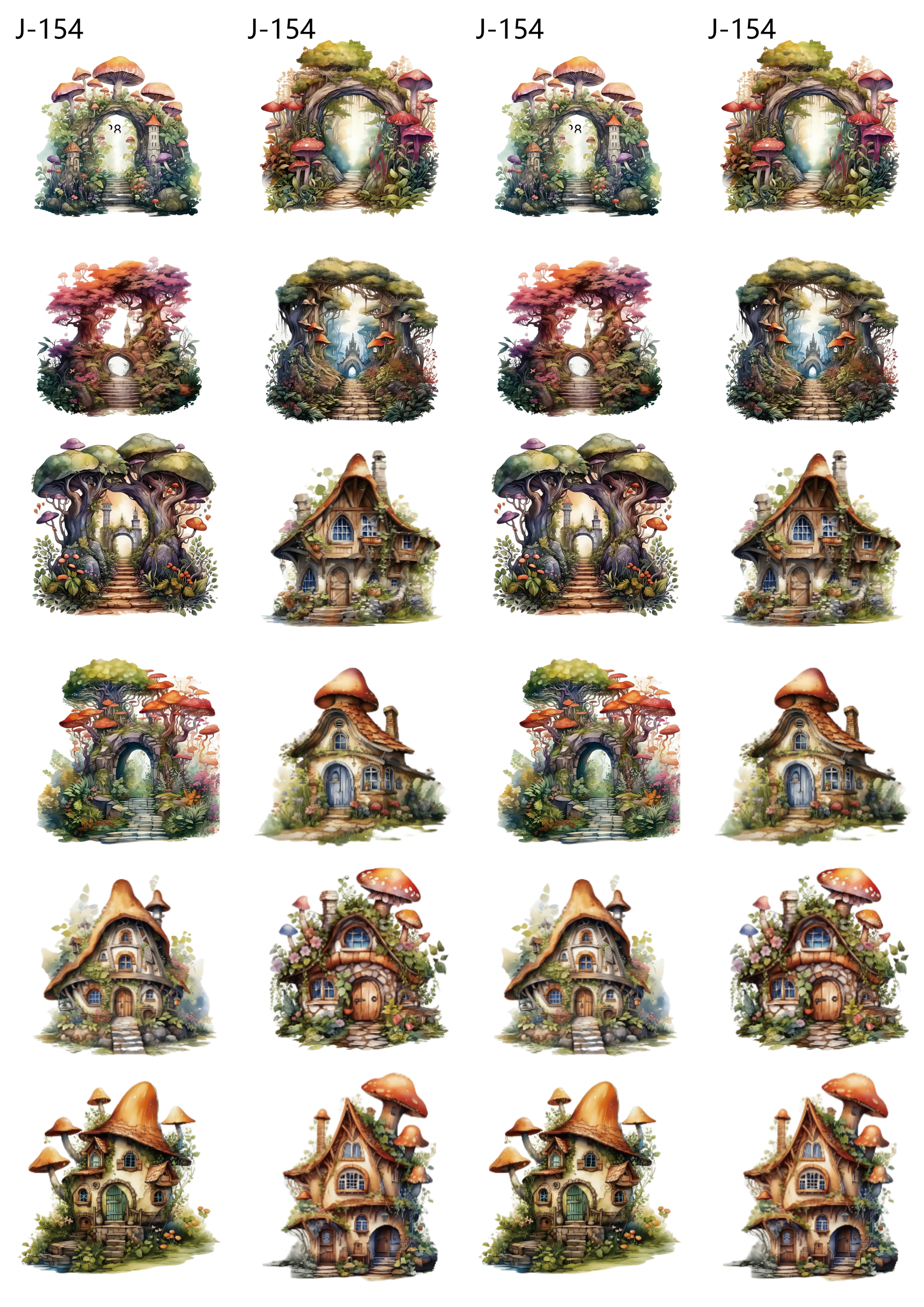 A154 embossed sticker