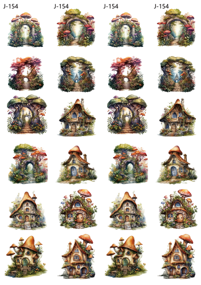 A154 embossed sticker