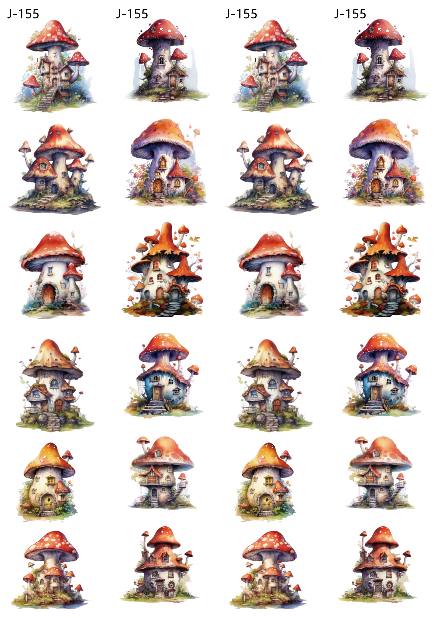 A155 embossed sticker