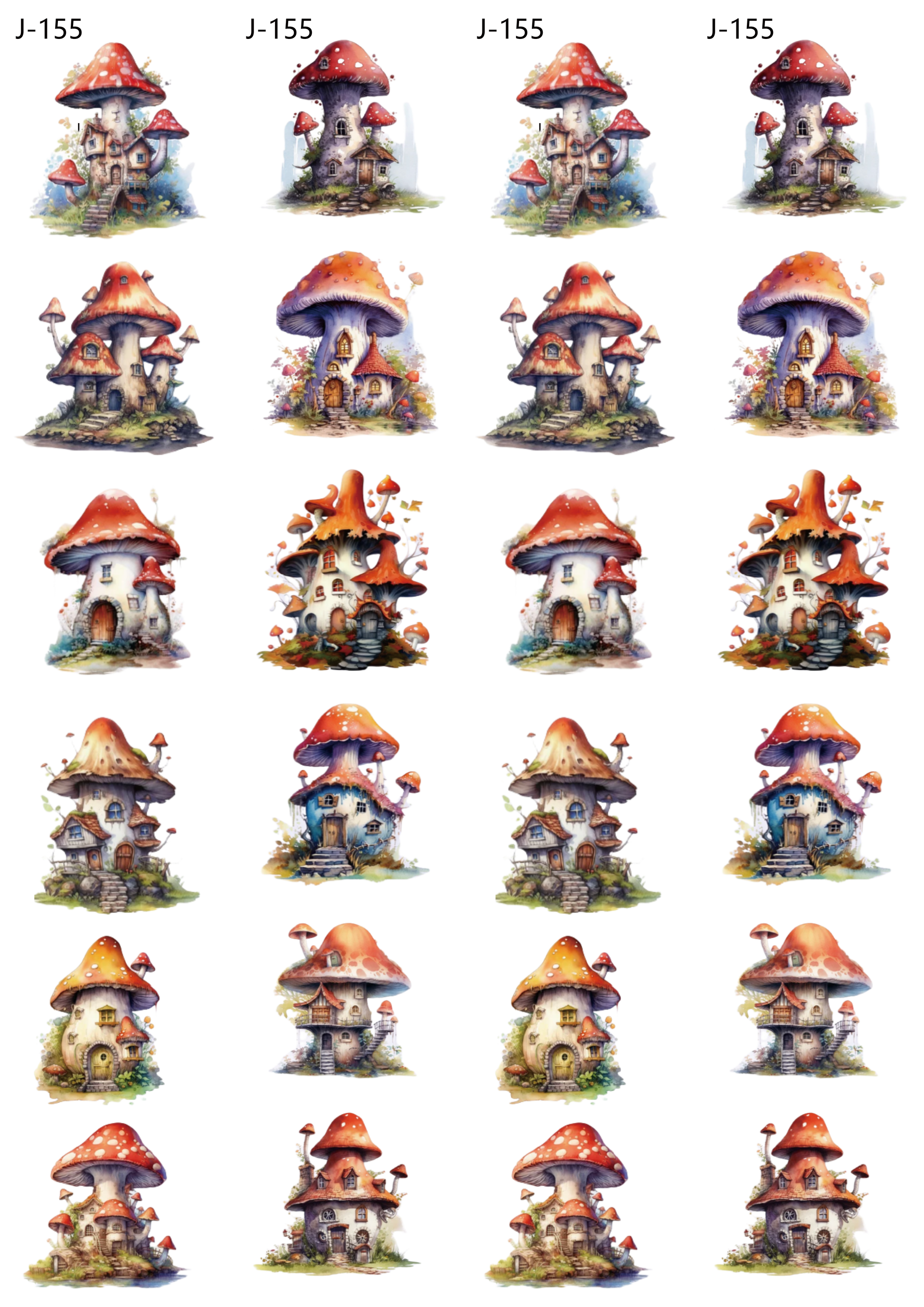 A155 embossed sticker