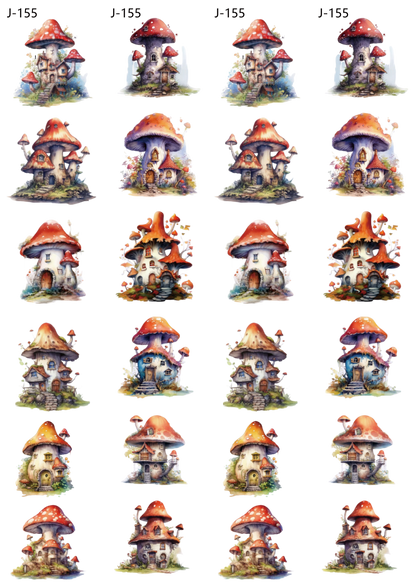 A155 embossed sticker