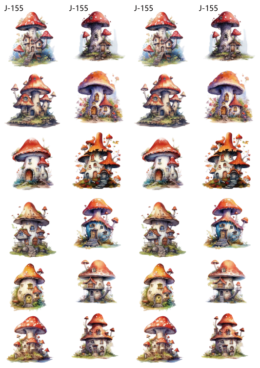 A155 embossed sticker