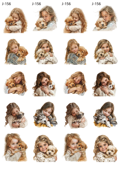 A156 embossed sticker