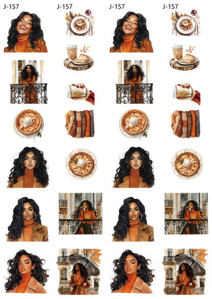 A157 embossed sticker