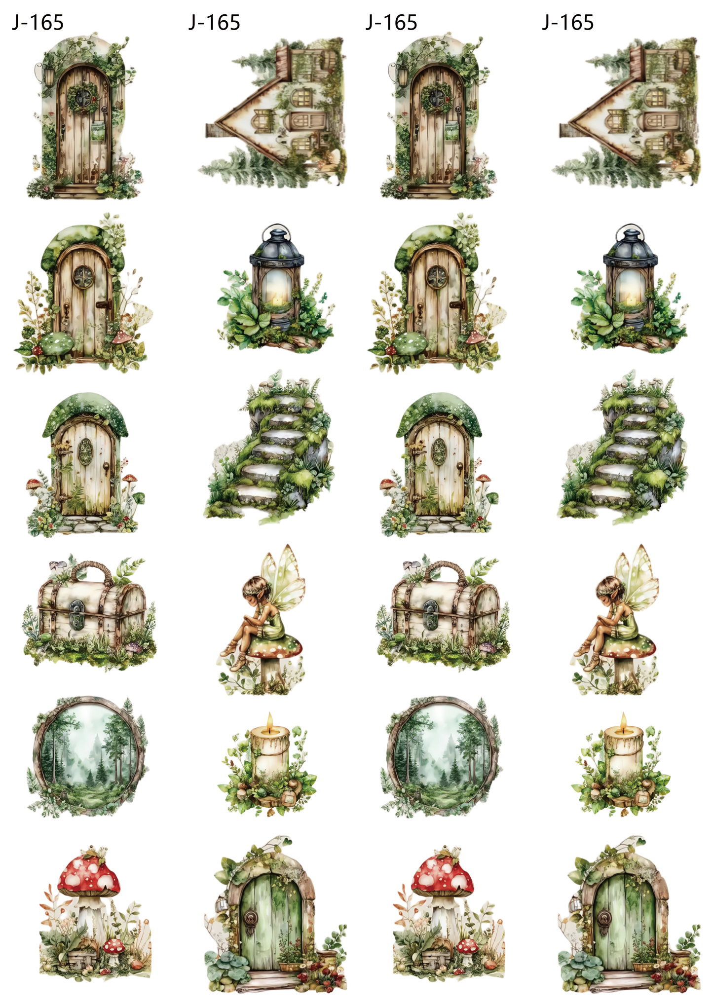 A165 embossed sticker