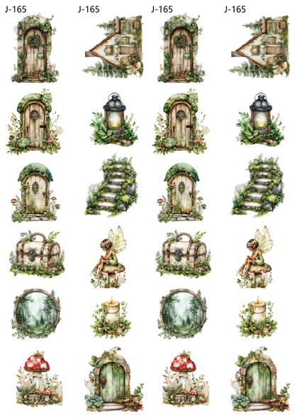 A165 embossed sticker