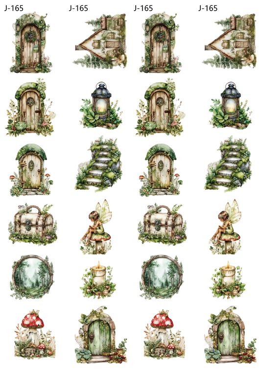 A165 embossed sticker