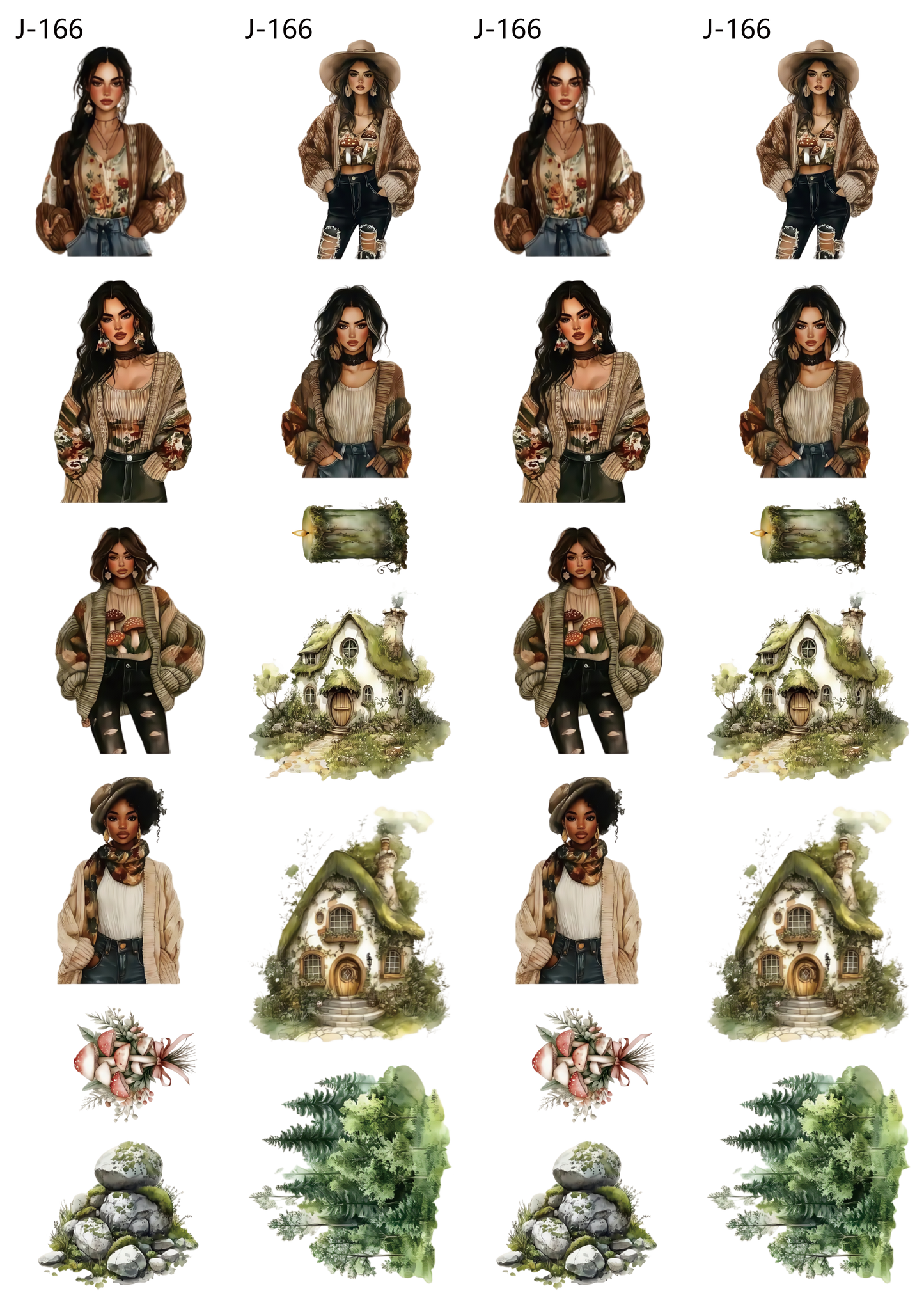 A166 embossed sticker