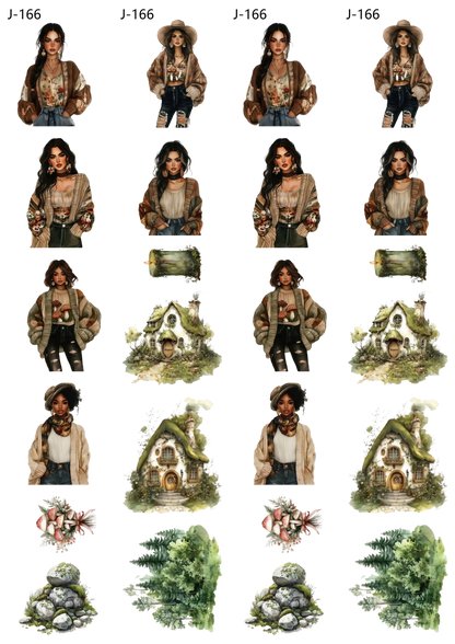 A166 embossed sticker