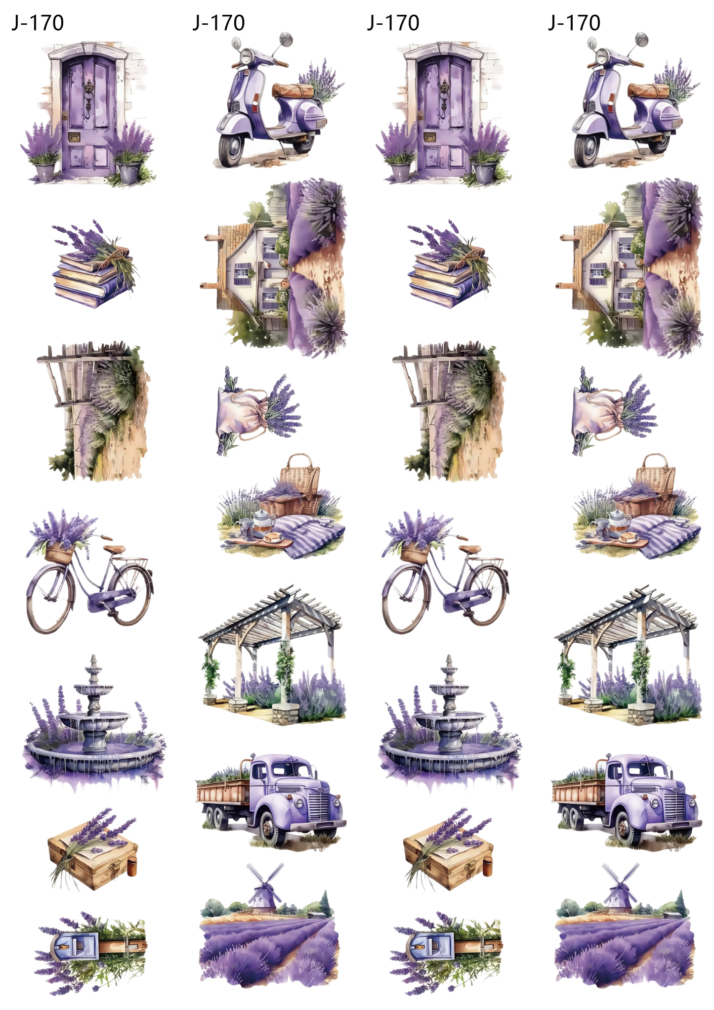 A170 embossed sticker