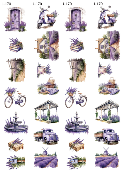 A170 embossed sticker